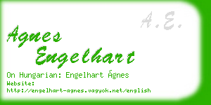 agnes engelhart business card